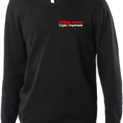 K965 Pull homme col V  - COPIE&IMPRIM