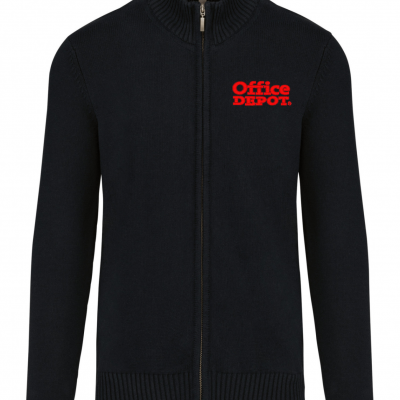 K971 Pull homme zippé NOIR